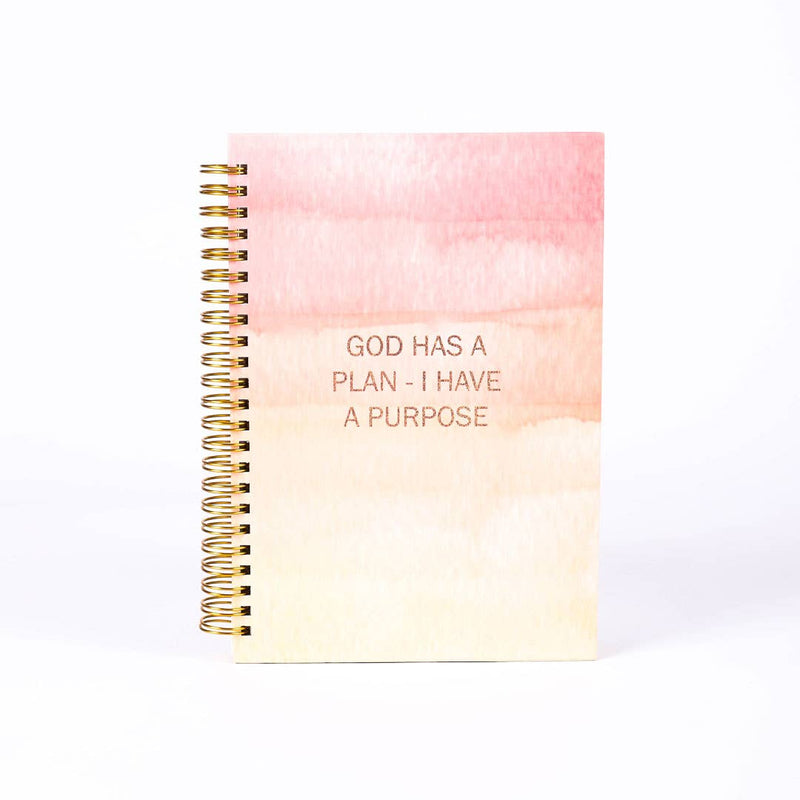 "God Has A Plan - I Have a Purpose" Spiral Bound Journal