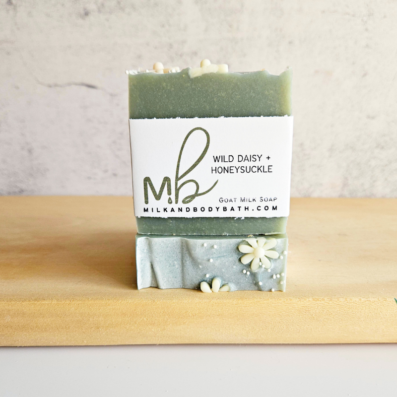 Wild Daisy + Honeysuckle Goat Milk Soap