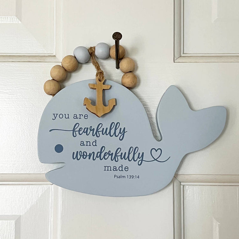 Whale Baby Wall Plaque