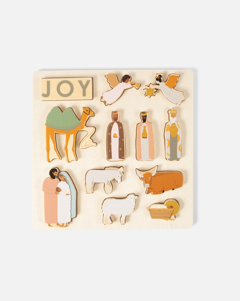 14-piece Nativity Wooden Puzzle