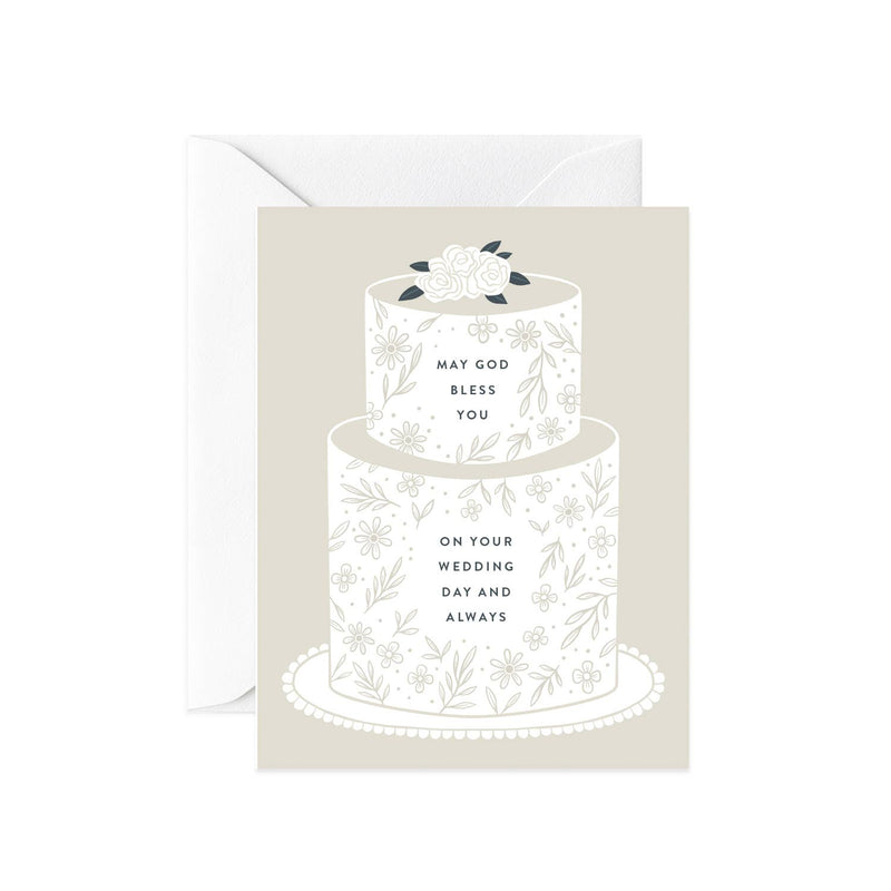 "May God Bless You On Your Wedding Day" Wedding Card