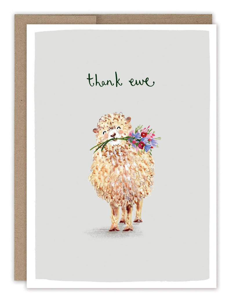 "Thank Ewe" Thank You Card