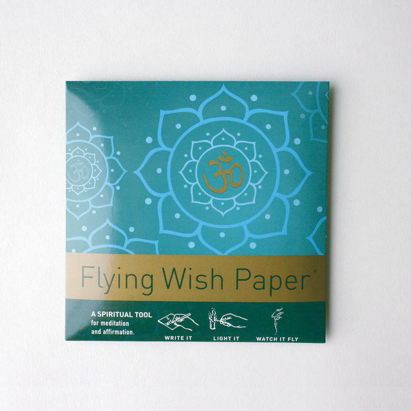 "Golden Om" Flying Wish Paper (Mini with 15 Wishes + Accessories)