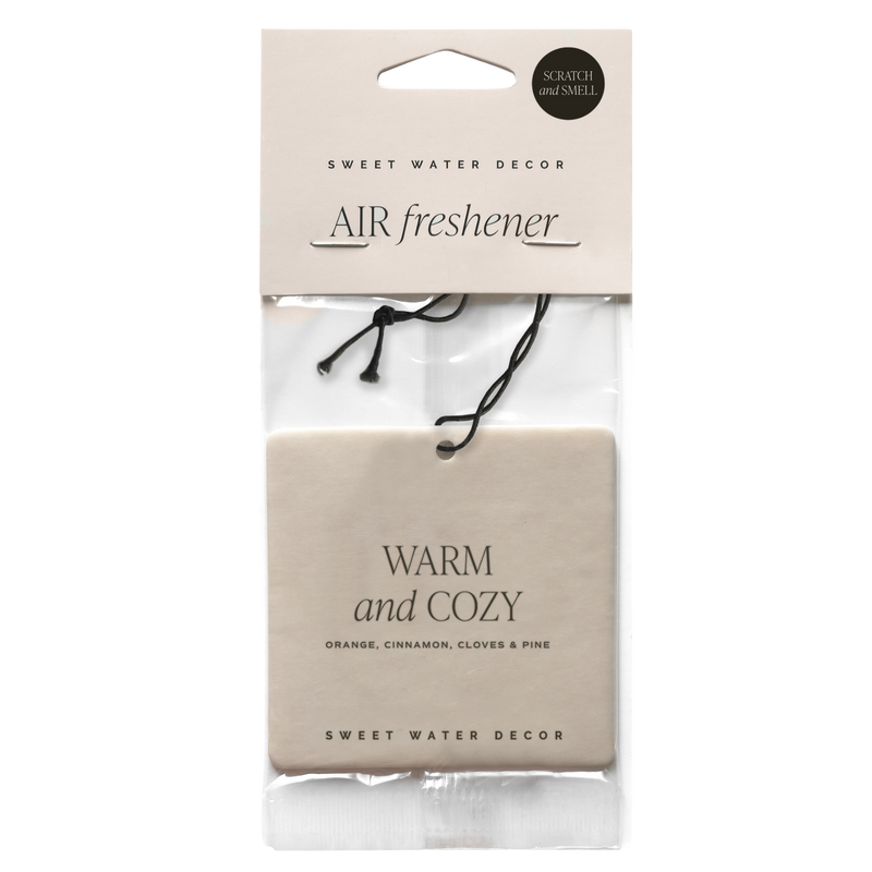 "Warm and Cozy" Hanging Air Freshener