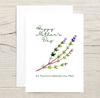 "Thyme to Celebrate You, Mom" Mother’s Day Herb Seed Card