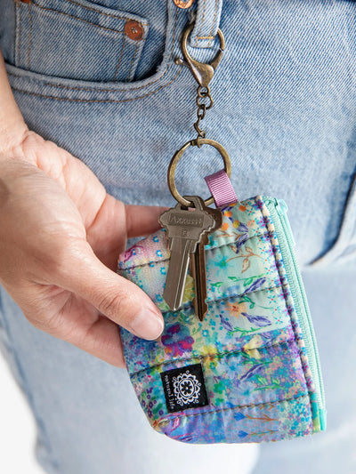 Mini Puffy Coin Purse Key Clip