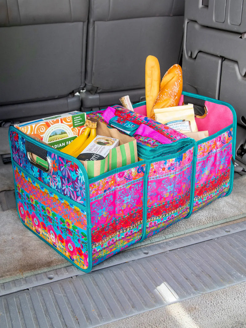 Car Trunk Organizer - Floral Border