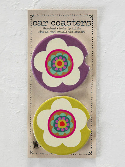 Flower Car Coasters