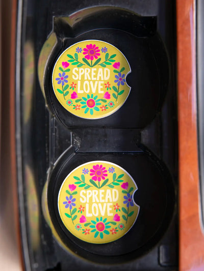 "Spread The Love" Car Coasters