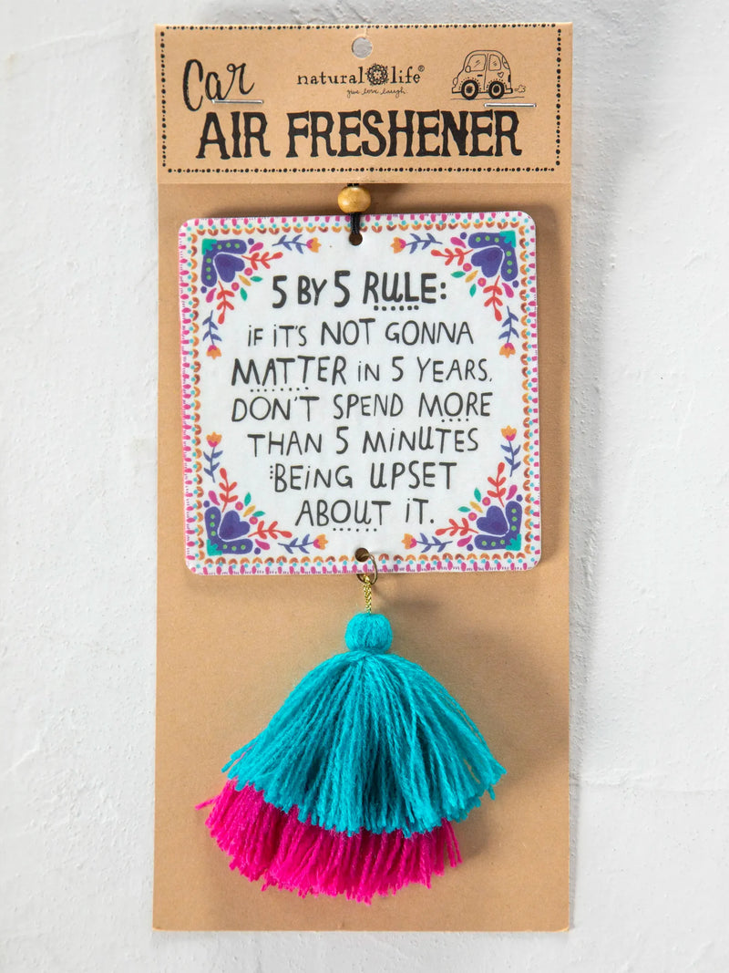 "5 By 5 Rule" Air Freshener
