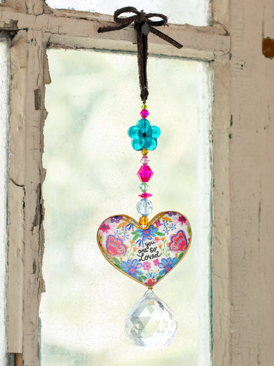 "You Are So Loved" Heart Sun Catcher & Car Charm