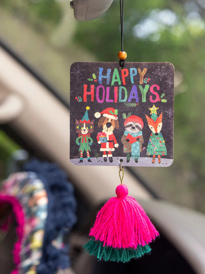 "Happy Holidays" Air Freshener