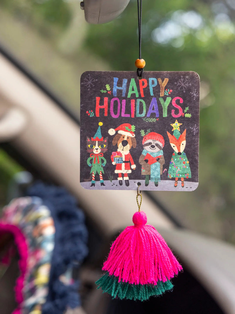"Happy Holidays" Air Freshener