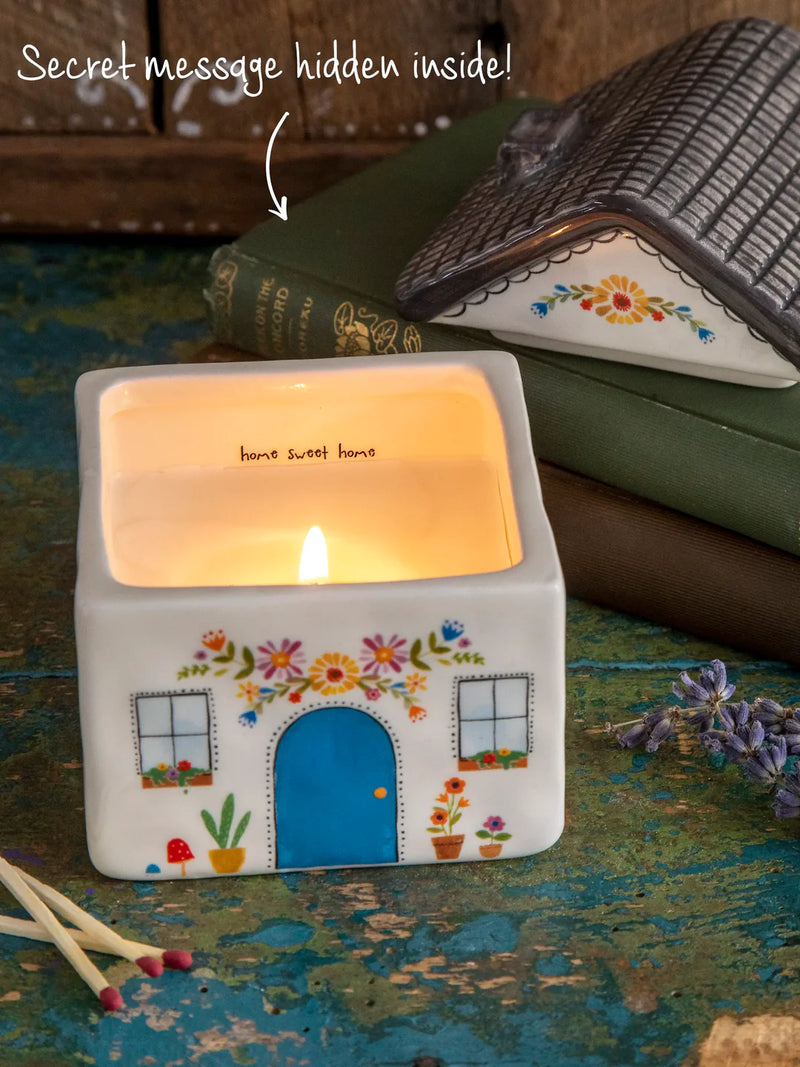 "Home Sweet Home" - Secret Message Trinket Cottage Candle