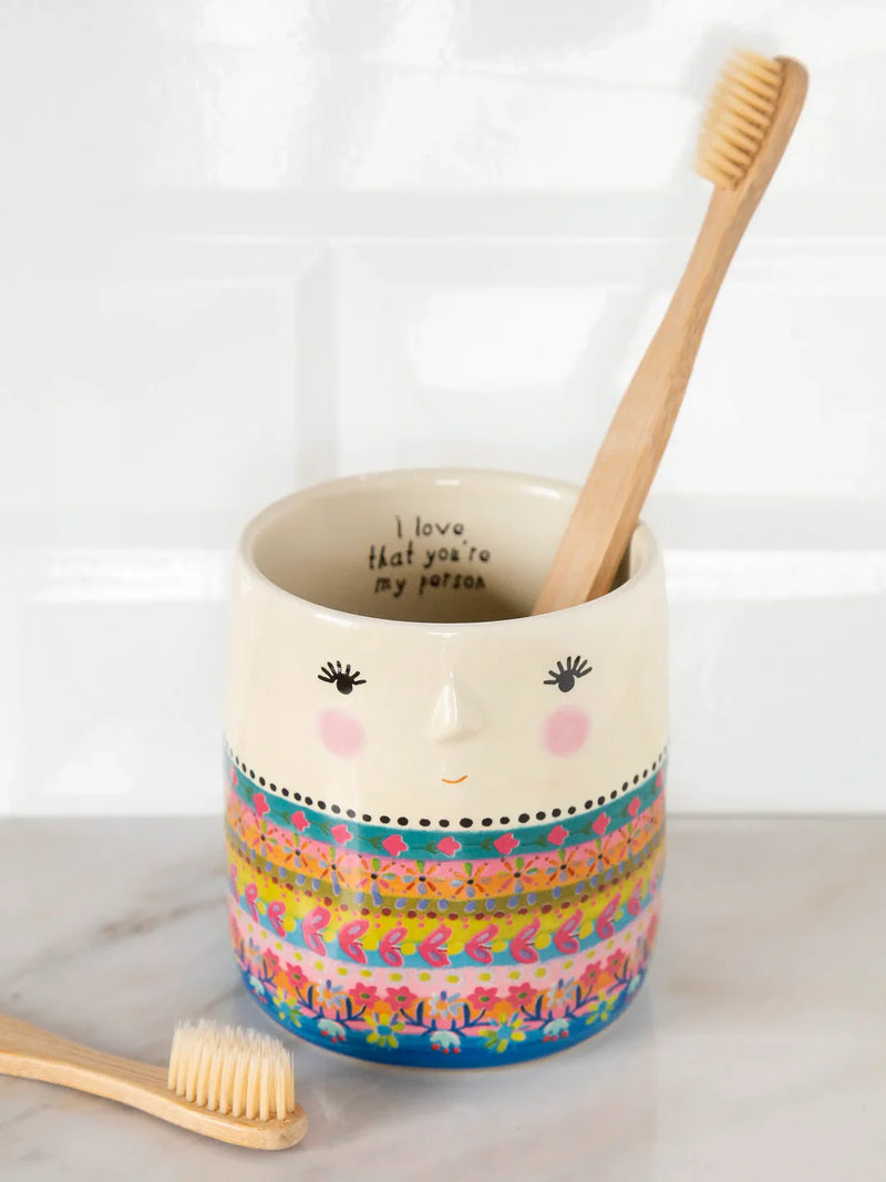 Secret Message Mug Candle - Folk Lady