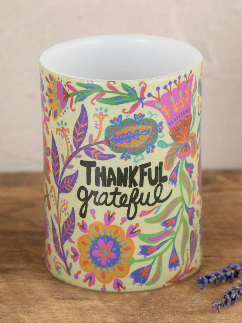 "Thankful Grateful" Flameless Candle