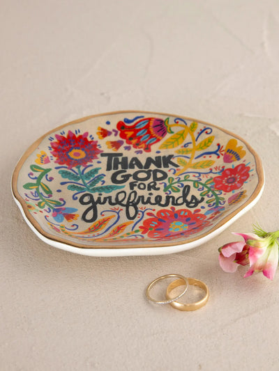 "Thank God for Girlfriends" Trinket Tray