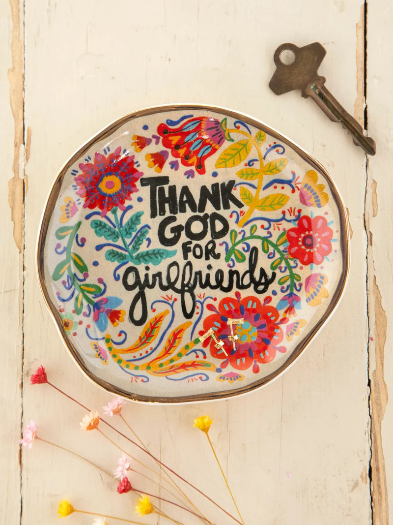 "Thank God for Girlfriends" Trinket Tray