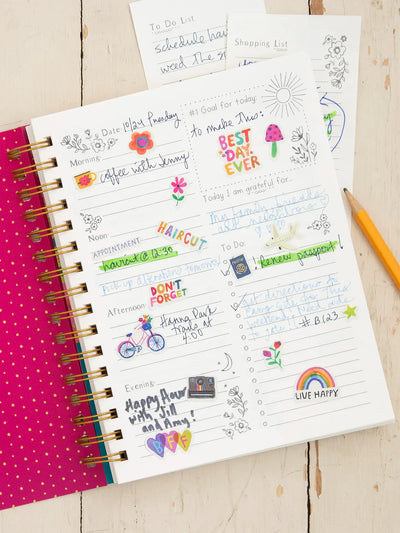 "Live Happy" Undated To-Do Planner