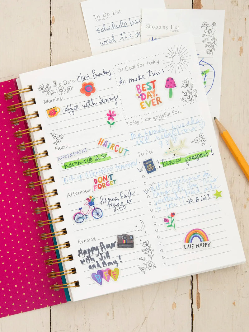 "Live Happy" Undated To-Do Planner