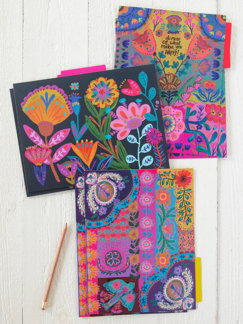 Colorful File Folders, Set of 6
