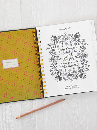 "Do More of What Makes You Happy" 2025-2026 17 Month Planner