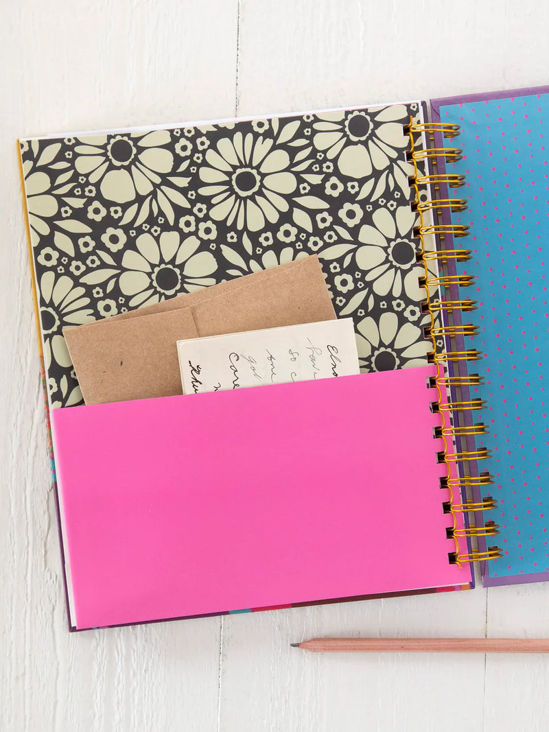 Lilac Folk Flower 2025-2026 17 Month Planner