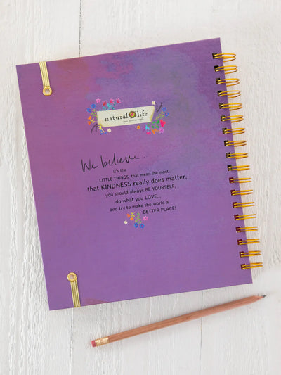 Lilac Folk Flower 2025-2026 17 Month Planner