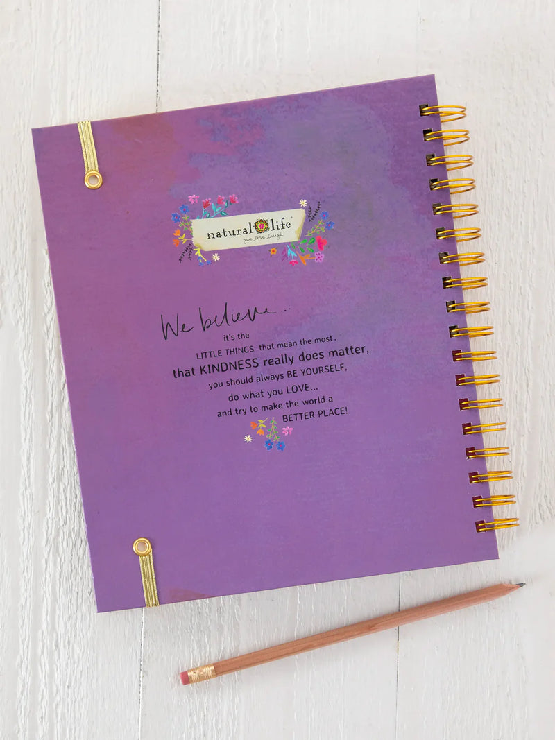 Lilac Folk Flower 2025-2026 17 Month Planner