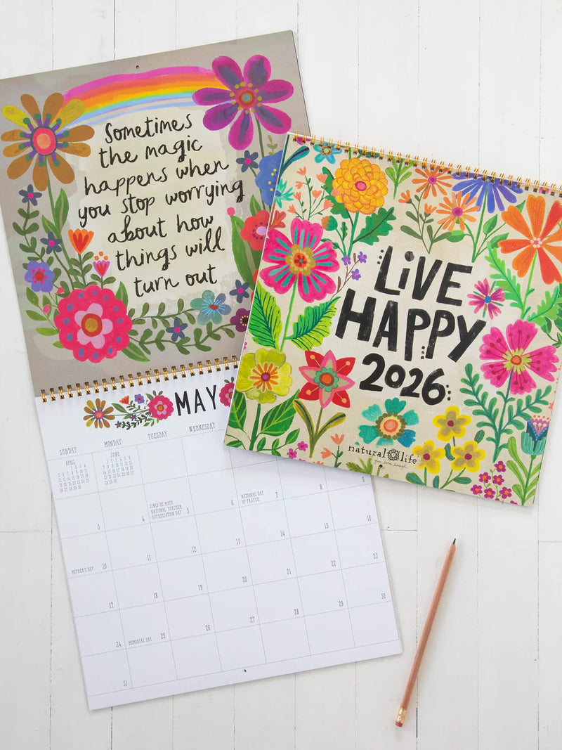 "Live Happy" 2026 Calendar