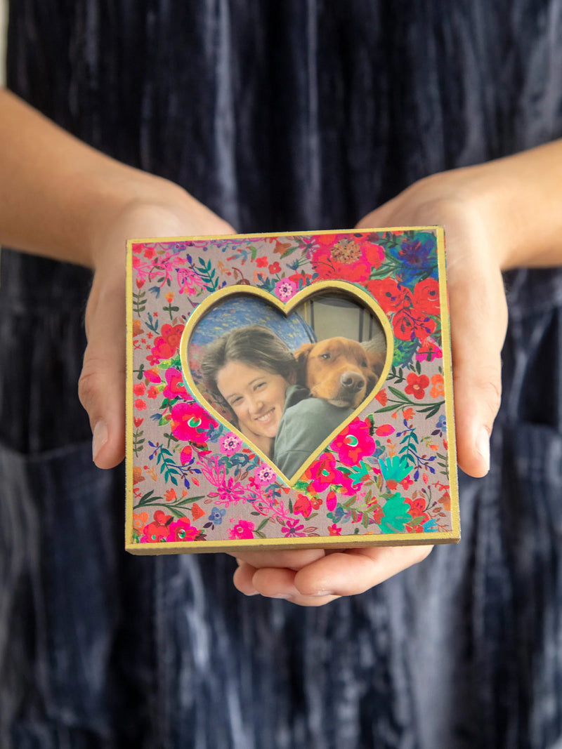 Mini Heart Wooden Picture Frame