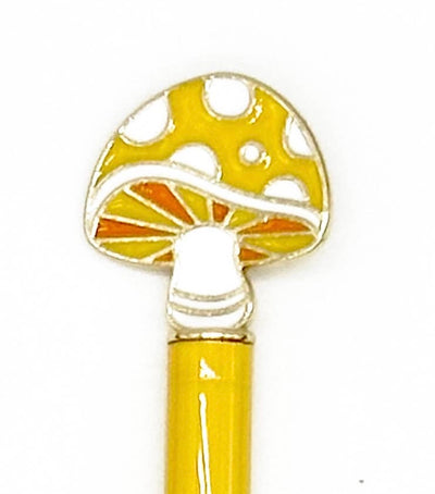 Mushroom Enamel Charm Pen