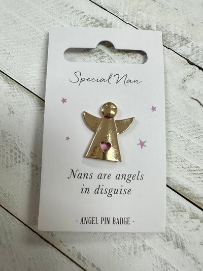 "Special Nan" Angel Sentiment Pin