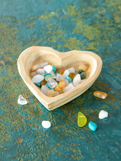 "You Make The World a Brighter Place" Candle With Gemstones