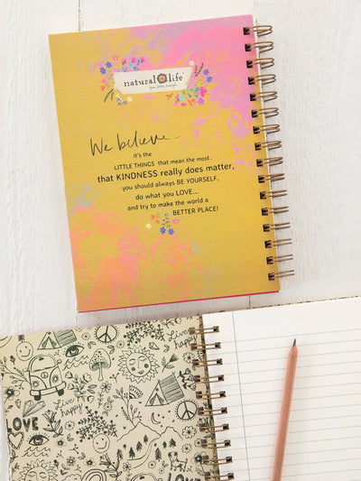 "Grateful For Every Little Thing" Spiral Notebook