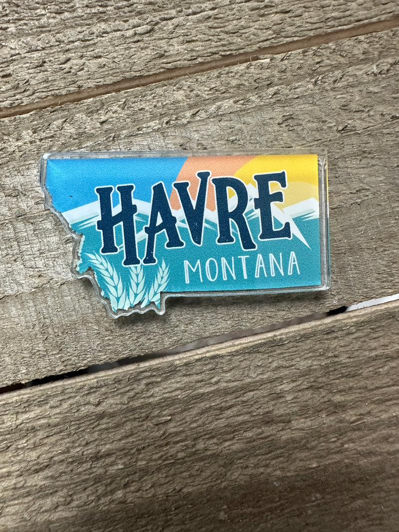 Havre, Montana State Acrylic Magnet