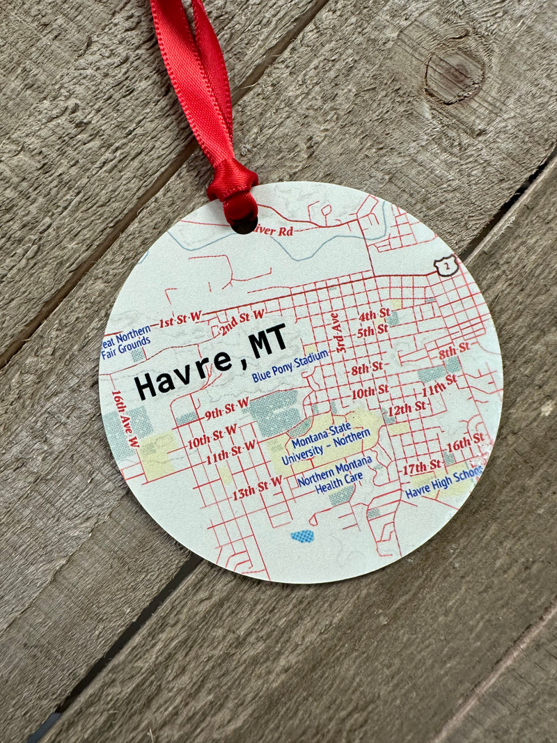 Havre, Montana Metal Ornament