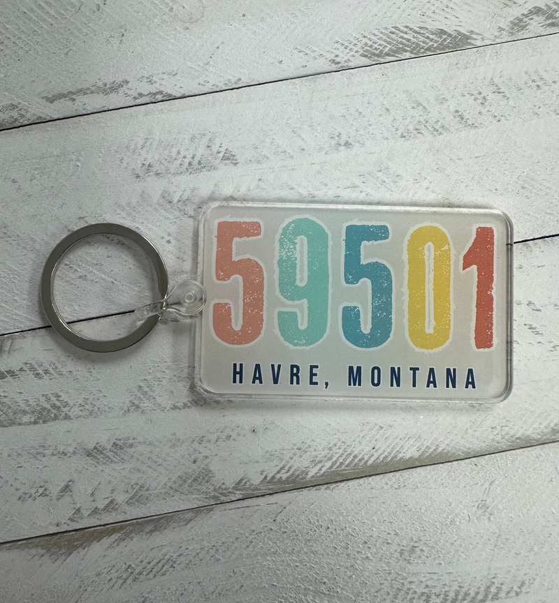 Havre, Montana 59501 Key Chain