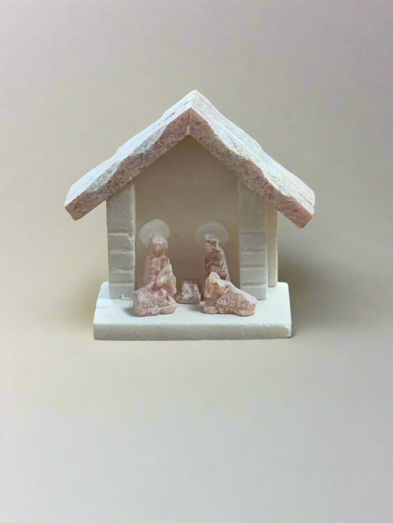 Mini Alabaster Stone Nativity