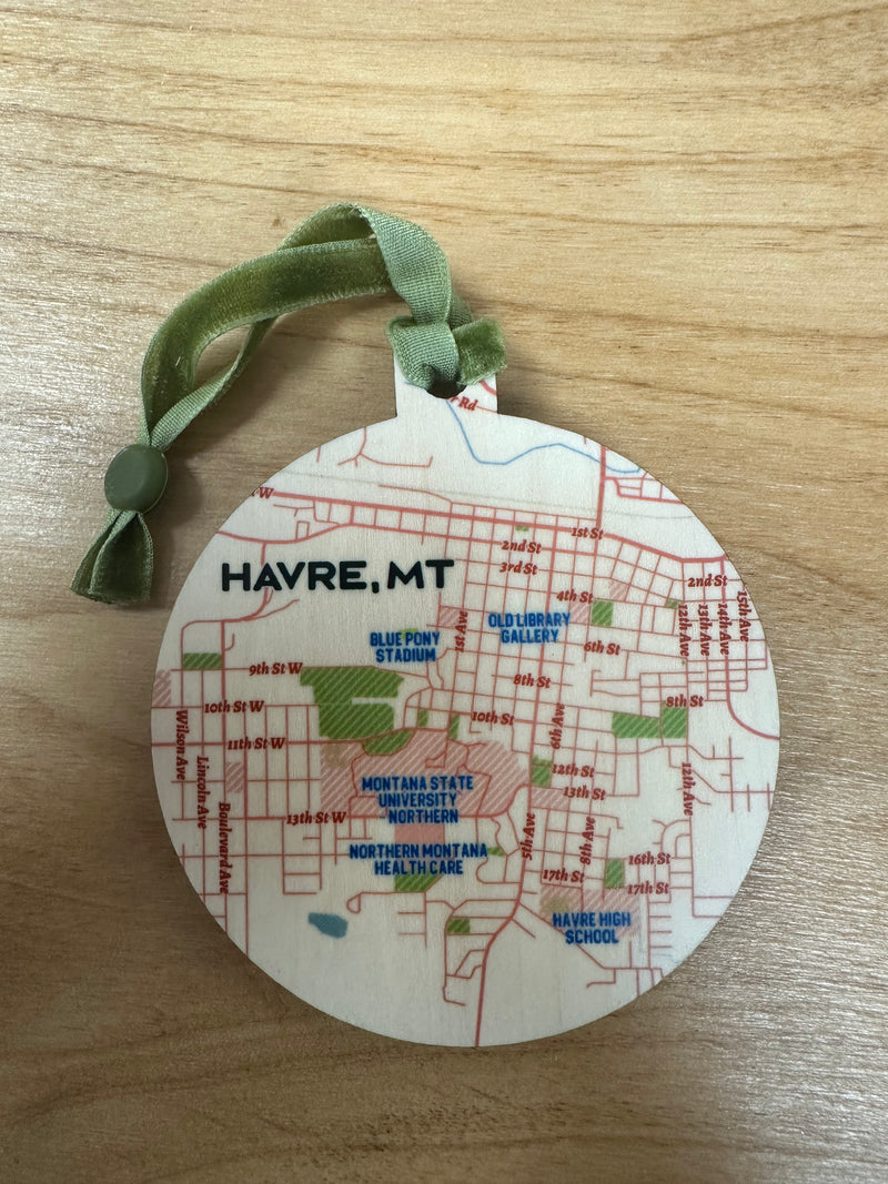 Havre, Montana Wood Ornament