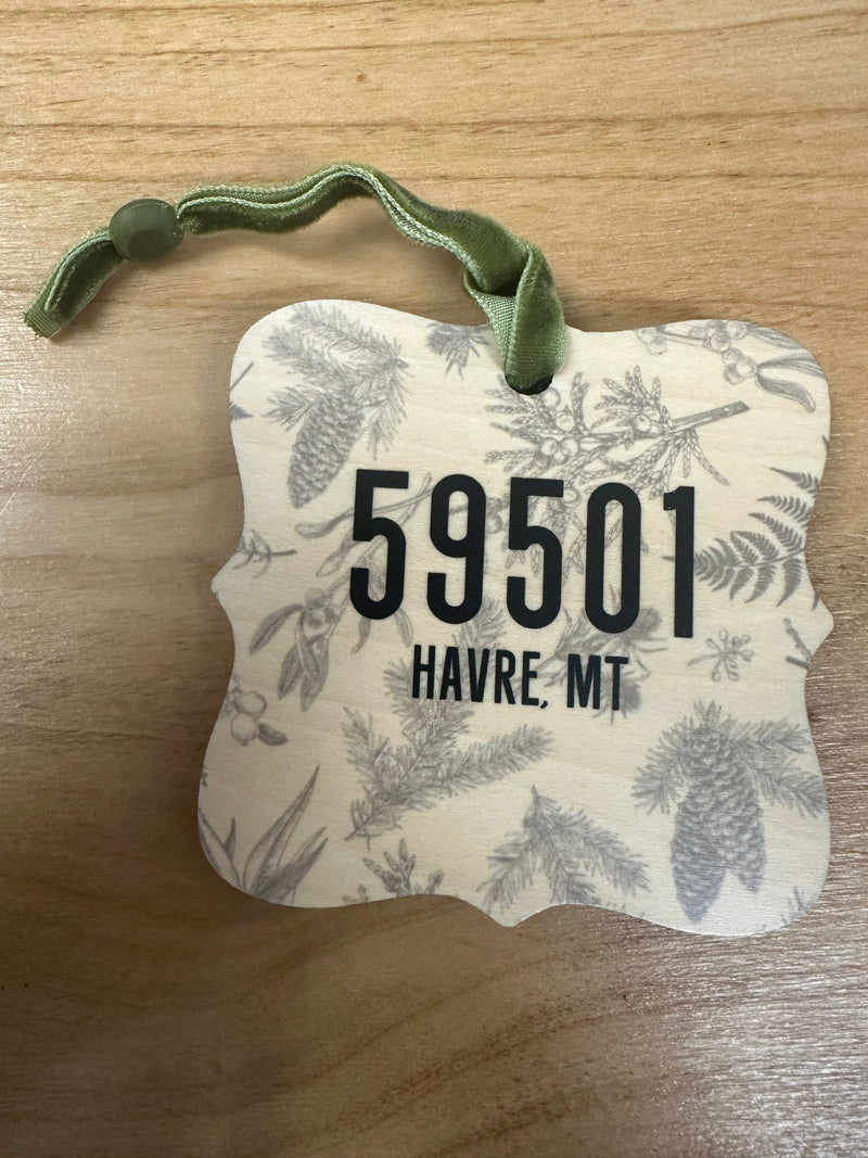 59501 Havre, Montana Wood Ornament