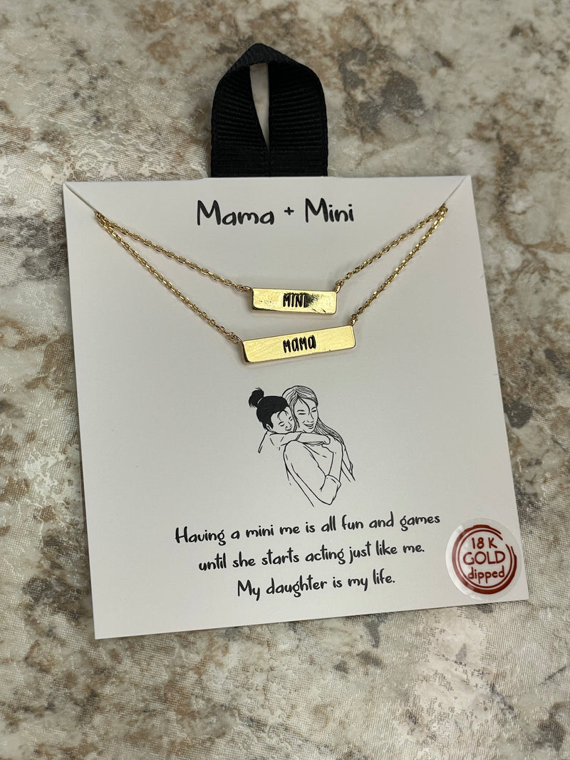 "Mama + Mini" Set of 2 Necklaces