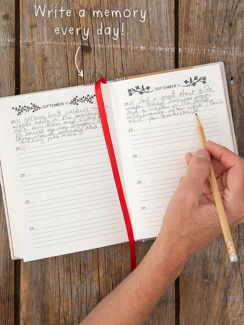 Embroidered 5 Year Daily Journal