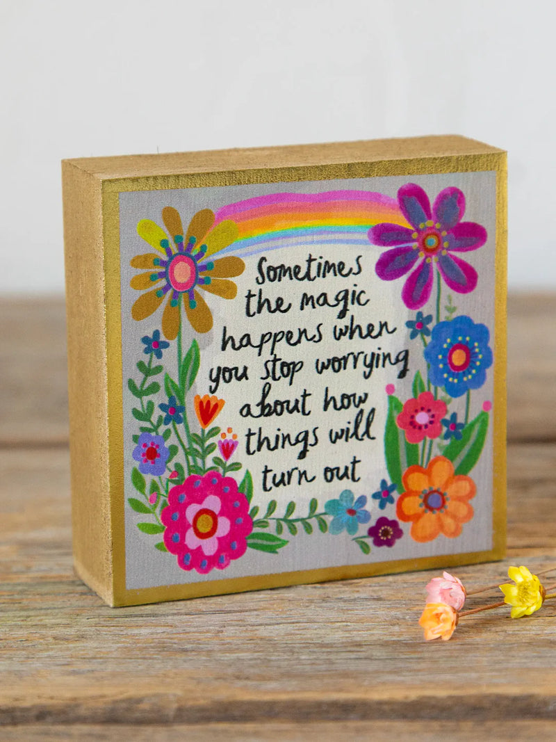 Mini "Sometimes the Magic Happens When You Stop Worrying..." Block Box