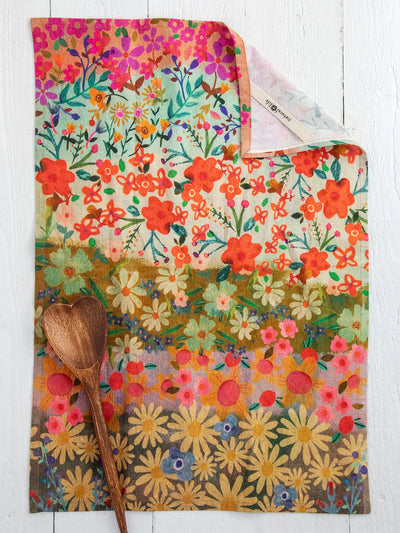 Kitchen Dish Towel - Wildflower Border