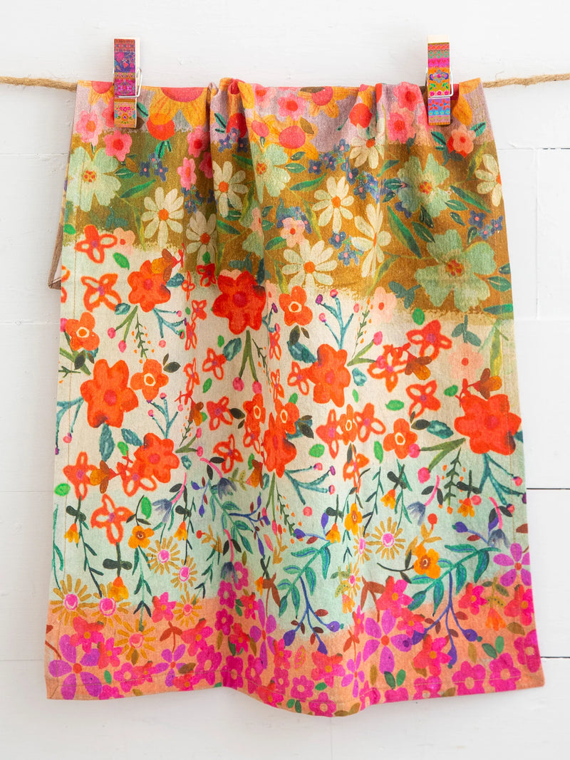 Kitchen Dish Towel - Wildflower Border