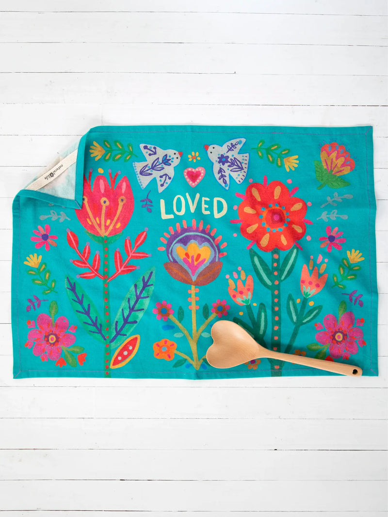 "Loved" Dish Towel