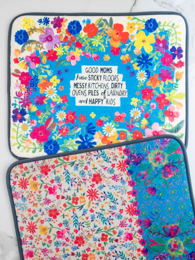"Good Moms" Double-Sided Drying Mat