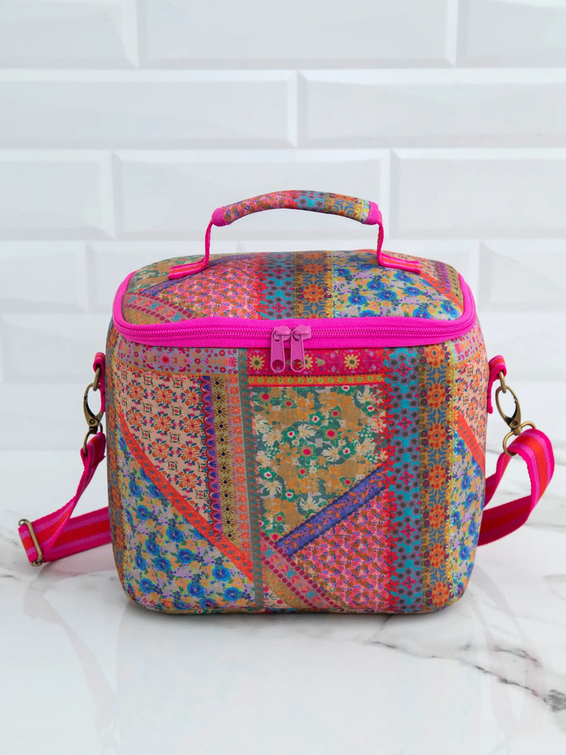 Folk Flower Patchwork On the Go Lunch Tote