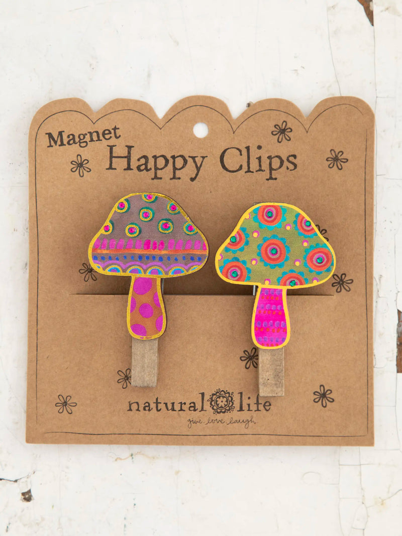 Magnet Bag Clips, Set of 2 - Mushroom